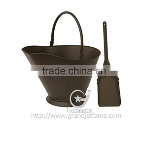 2016 New Design Metal Black Coal Bucket With Golden Handle thumbnail-2