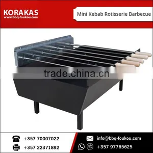 Hot Sale Powder Coated Easily Assembled Mini Kebab Rotisserie Barbecue thumbnail-1