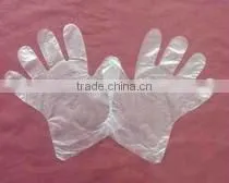 Cheap Disposable Blue/white PE Safety Glove for Food Industry thumbnail-1
