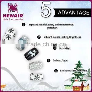 2017 New Arrival Imported ABS Christmas Artificial Nail Base thumbnail-4