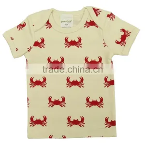 100% Organic Cotton Plain With Printed Baby t Shirts and Short Sleeve Polo t Shirts for Kids With New Style Baby Pants thumbnail-1