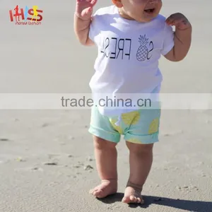 2017 Latest Fashion Top Pineapple Shirt Design Children Shirts Casual Wear thumbnail-5