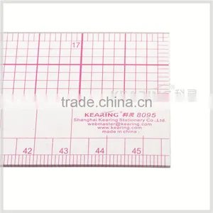 Kearing Brand Manufacture High Quality 45cm&18" Straight Flexible 1.2mm Thickness Plastic Garment Ruler for Fashion Design#8095 thumbnail-4