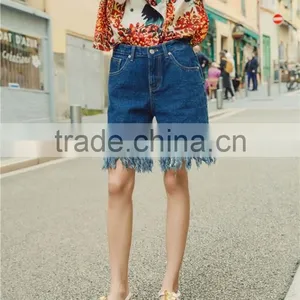 Summer Fashion Design Outdoor Girls Jean Half Pants China thumbnail-1