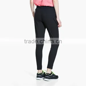 Womens Casual Black Relaxed Cheap Long Yoga Pants Jogger Pants Women thumbnail-3