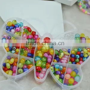 Gourd Shaped Loose Beads Set Box Cheap Kids Rosary Beads Acrylic Loose Beads for Children Gift thumbnail-3