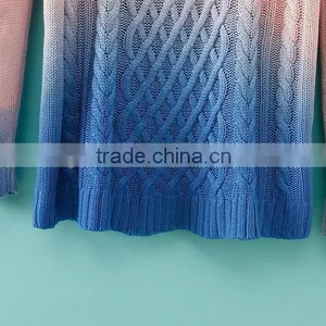 MGOO High Quality 2015 Brand Design Women Fashion Tie Dye Sweaters Long Sleeves Pullover Knitted Stock Brand Winter Clothing thumbnail-6