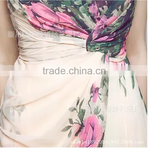 MGOO Popular Stock Women Floral Maxi Evening Dress Sleeveless Sheer Prom Women Fashion Party Dresses Longo 1505 thumbnail-5