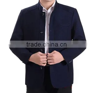 2017 Fashion Style High Quality Custom Stand Collar Jackets for Men thumbnail-3