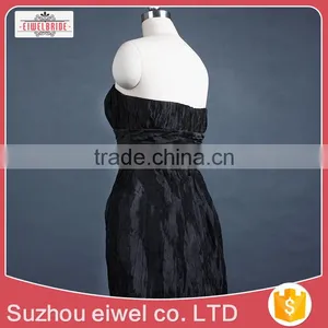 Black Strapless Strapless Evening Dress thumbnail-4