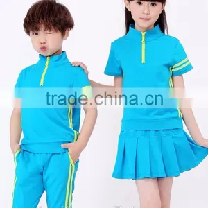 Primary Student Summer School Uniform Kids' Sports PE Knit thumbnail-1