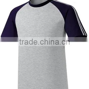 Cotton Red&white Two Tone Plain t Shirt for Men thumbnail-2