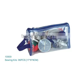 D&D Sewing Kit Set Inside PVC Zipper Pouch With Accessories Household & Traveling Accessory (No13303) thumbnail-1