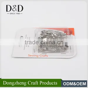 Chinese Factory Wholesale Different Size 36 Piece Fancy Silver Safety Pins thumbnail-3