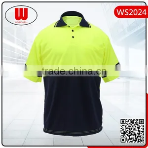 Reflective Safety Short Sleeve High Quality Polo Shirt thumbnail-1