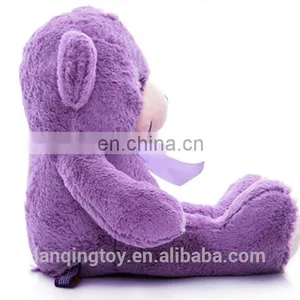 Soft Stuffed Purple Bear Plush Wholesale thumbnail-3