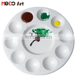 Watercolor Painting 11 Well Round Plastic Palette thumbnail-3