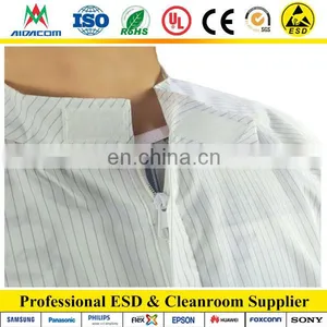 With Vertical Zipper ESD Jumpsuit, Cleanroom Antistatic ESD Coverall thumbnail-6