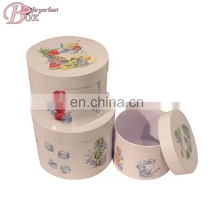 Fruit Pattern Cute Paper Storage Box Round Gift Box thumbnail-1