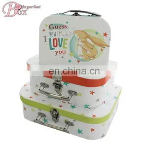 Wholesale Custom Cardboard Suitcase Gift Box With Handle thumbnail-4