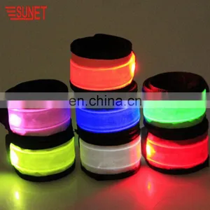 2018 Innovation Product Wholesale Sport Safety Snap Armbands Led Slap Bracelets thumbnail-2