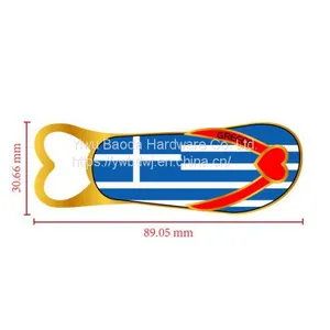 Supply Greek Tourist Souvenirs Key to Greek Key Buckle Custom Bottle Opener thumbnail-1