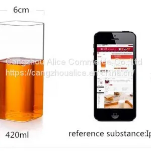 Comfortable High Quality Square Cheap Glass Water Cup thumbnail-5