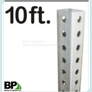 Trade Assurance Hot Dipped Galvanized Steel Square Tube Sign Post thumbnail-2