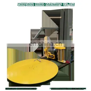 Airport Luggage Wrapping Machine/ Stretch Film Pallet Wrapper Machine/ Pallet Stretch Wrapping Machine With Pressure Plate thumbnail-1