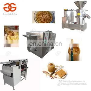 Soybean Peanut Butter Paste Production Line Chickpea Hummus Peanut Butter Colloid Grinder Machine thumbnail-2