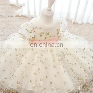 Spain Kids Dress for Girls Princess Birthday Party Dresses Baby Girl Embroidery Wedding Costumes Kids Christmas Clothing thumbnail-6