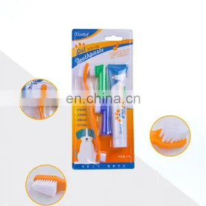 Hot Sale Pet Tooth Cleaning Products Eco-friendly Dog Toothpaste Dental Care Tool Toothbrush Set thumbnail-5