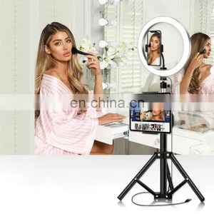 New Cross-border Photography Live Support 10 Inch Led Fill Light 26cm Anchor Self-portrait Beauty Fill Light thumbnail-1