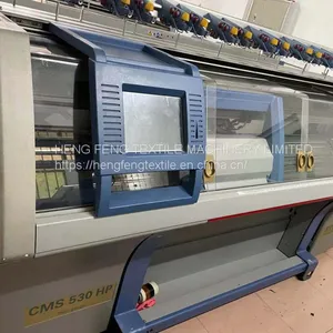Stoll Cms 530HP E3.5.2 Woolen Knit Sweater Stoll Automatic Computerized Flat Bed Knitting Machine Excellent Condition 2011 Year thumbnail-1