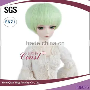 Beautiful 1 Short Length Mint Green Bob Style Toy Doll Hair Wig thumbnail-1