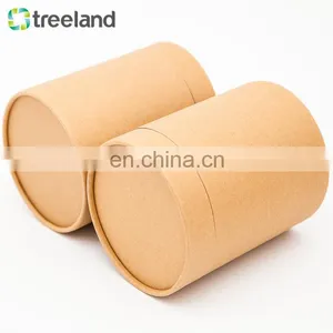 Kraft Paper Box Packaging Round Shape Cylinder Cardboard Can thumbnail-3