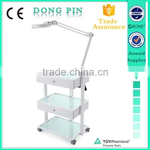 New Fashion Beauty Spa Equipment Glass Shelf Trolley for Sale thumbnail-2