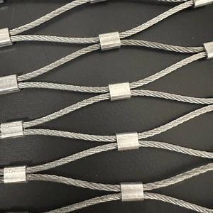 Flexible Stainless Steel Rope Netting With Ceramic Tile and Glass Anti-falling Fence thumbnail-2