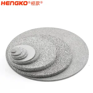 Hengko 0.1 to 90μ M Sintered Porous Metal Powder 316L Stainless Steel Filter Disc thumbnail-5