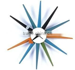 Original Quality Colorful Sun Wall Clock thumbnail-5