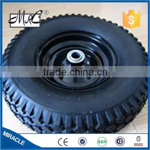 High Quality One Wheel Enclosed Structure Pneumatic Rubber Wheelbarrow Wheel 3.50-6 thumbnail-2