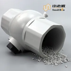 Wholesale Rigid PVC Granule Multi-color PVC Granules White Compound PVC Pellets for Field Irrigation Pipe Fittings thumbnail-2