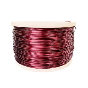 AWG6 Gauge Wire Thermal Class 220 Aluminum Winding Wire Industry Motor and Transformer Coil 130 180 200 220 Grade Enameled Wire thumbnail-1