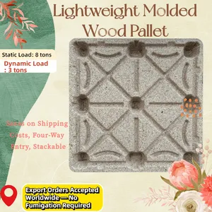 Eco-friendly, Recyclable Molded Wood Pallets — Compliant With European and American Standards — Hassle-Free Export thumbnail-2