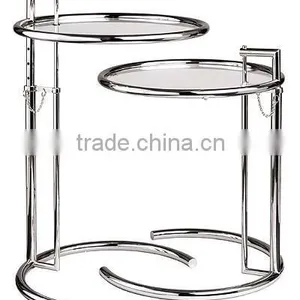 Eileen Gray Height Adjustable Aluminium Table thumbnail-1