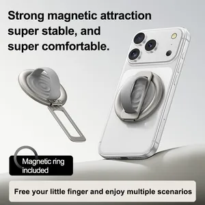 MagSafe Foldable Magnetic Phone Ring Holder Kickstand With Extra Magnetic Ring thumbnail-1