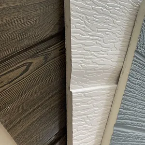 Metal Sandwich Panel for Cold Storage Exterior Wall 100mm PU Insulation With Camlock Joint thumbnail-2