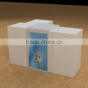 Customized 42" Interactive Touch Screen Kiosk Receipt Desk OEM Smart Commercial Space Video Display Kiosks thumbnail-3