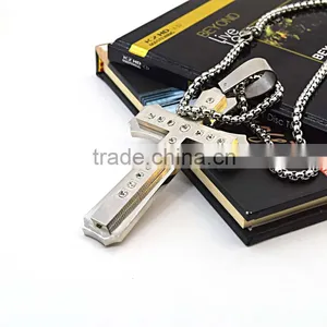 Custom Logo Wholesale Cross Pendant Bulk Sale Believer Cross Pendants With Diamonds thumbnail-3