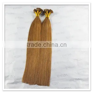 Wholesale European Flat Tipped Fusion Hair Extension Bun Hairpieces thumbnail-4